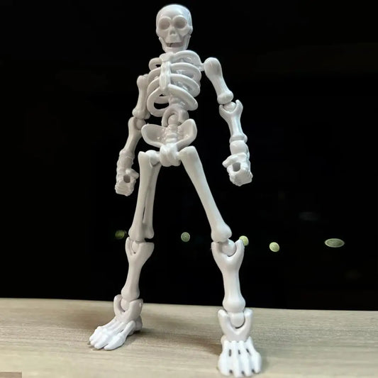 DIY Snap-Together Mini Poseable Skeleton Figurines – Halloween Craft & Haunted House Decor (3 Styles, Ages 14+)