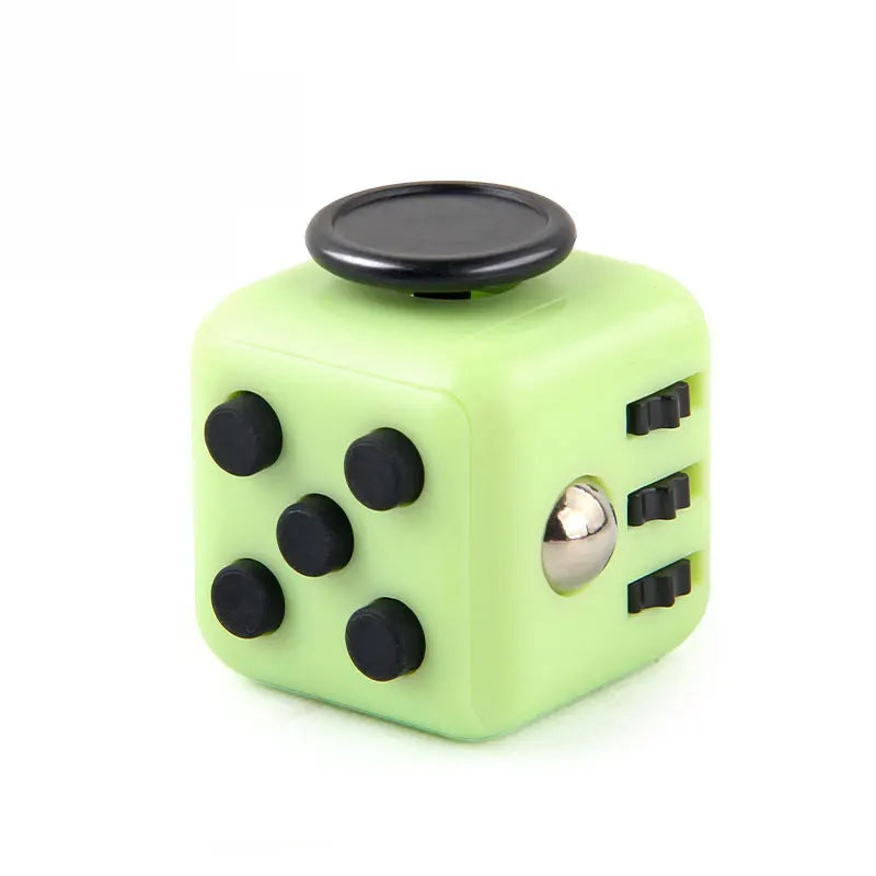 6-in-1 Fidget Cube Antistress Toy 3.4cm 40g - Hand Spinner Decompression Tool for ADHD Autism Anxiety Stress Relief Kids Adul