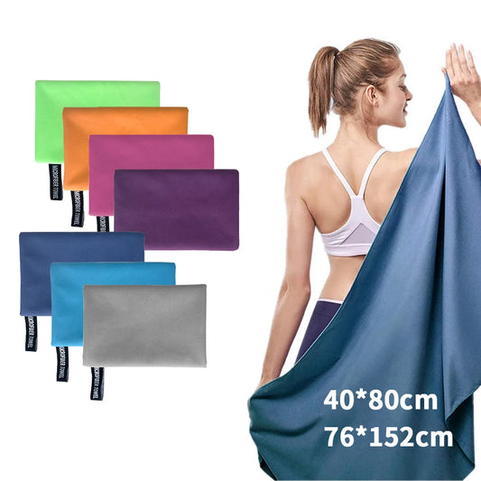 Ultra-Absorbent Microfiber Sports Towel - Compact & Quick-Dry