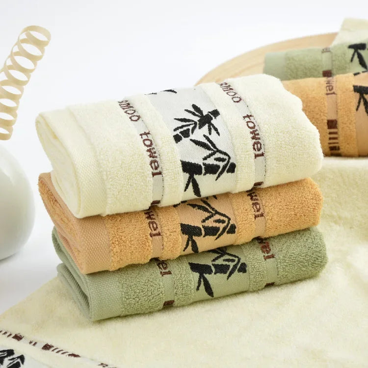 Soft Bamboo Fiber Hand Towels - Quick-Dry (1/2/4 Pack)