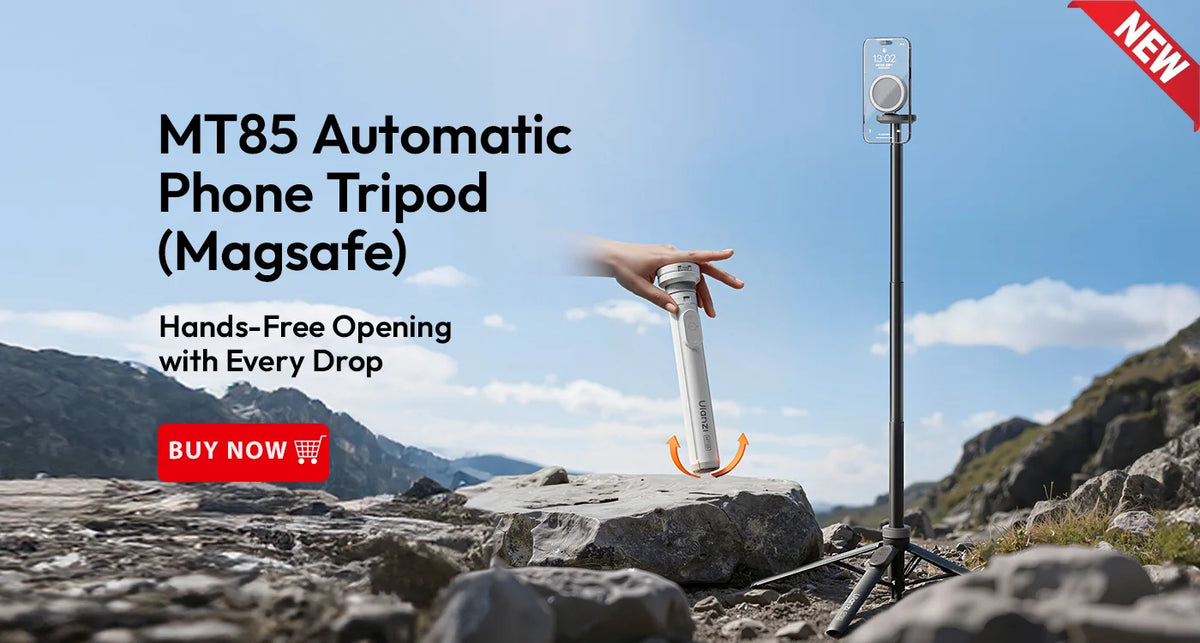 Ulanzi TT88 Overhead Selfie Stick & Phone Tripod with Wireless Remote – 1.44M