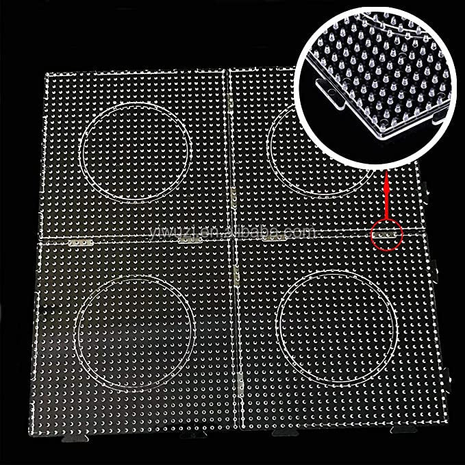 Perler Beads Square Pegboard – 2.6mm & 5mm Hama Bead Board for 3D Pixel Art & Kids Crafts
