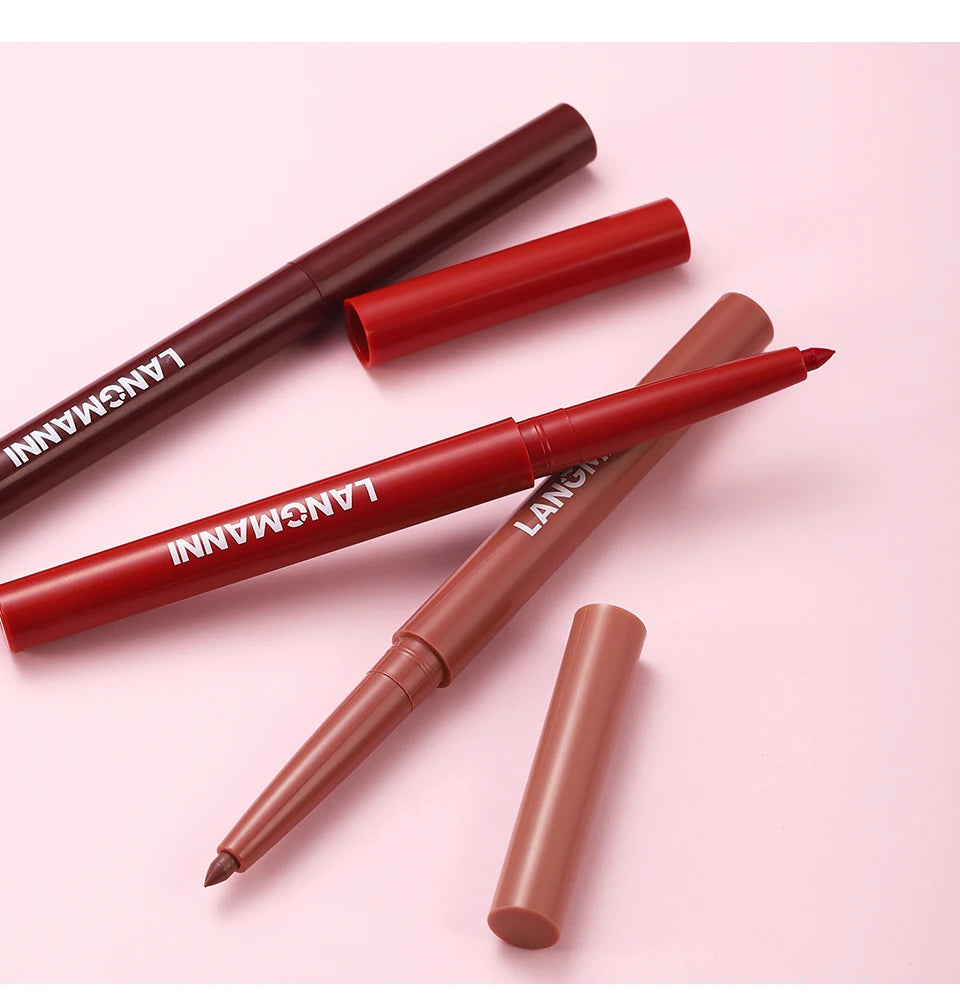 2-in-1 Waterproof Lipliner & Lipstick Pen – Long-Lasting Velvet Lip Color