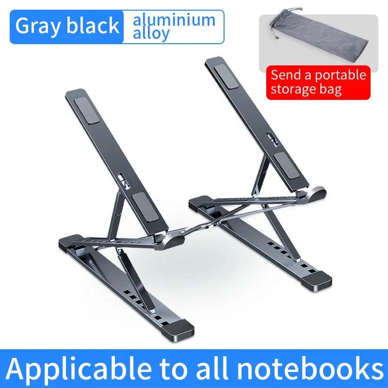 Adjustable Aluminum Laptop Stand - Foldable & Portable