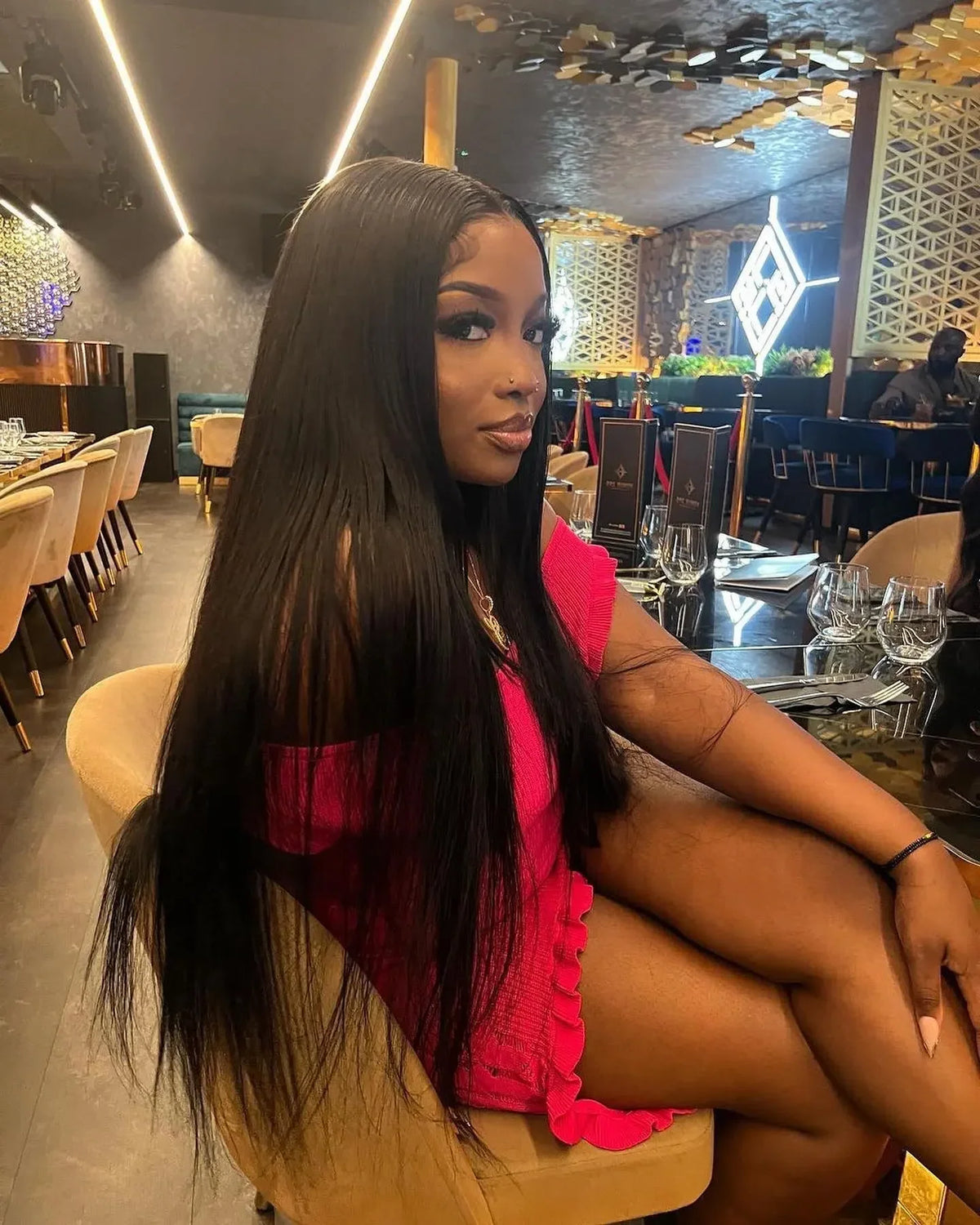 Bone Straight Lace Front Human Hair Wig