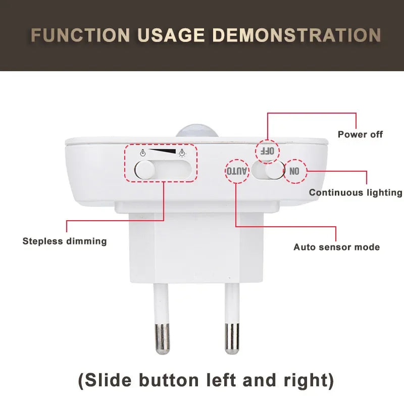 Motion Sensor LED Night Light – Plug-In