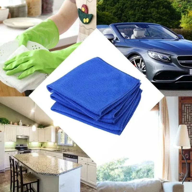 1-20Pcs Microfiber Towels Car Wash Drying Cloth Towel Household Cleaning Cloths Auto Detailing Polishing Cloth Home Clean Too