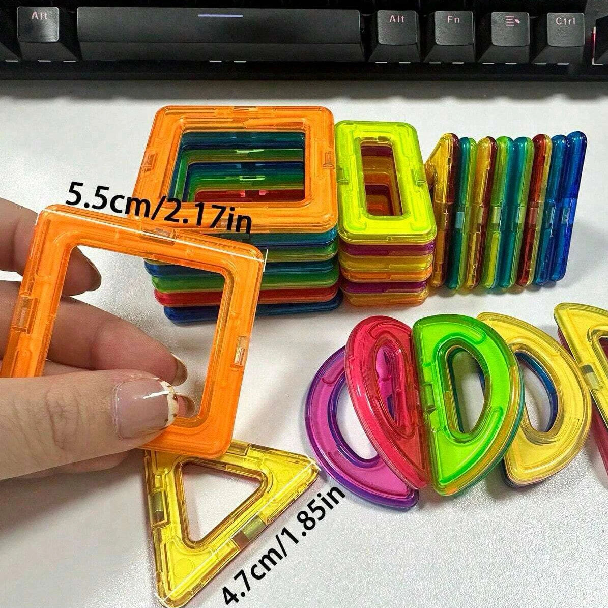 Magnetic Building Blocks – Medium Size STEM Construction Toy for Kids Ages 4–12 (20 to 84 Pieces)