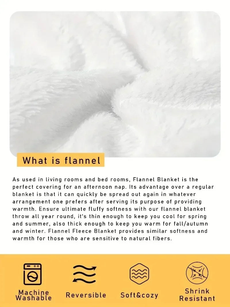 1PC Gifts Blanket Black Bats Printed Flannel Blanket Perfect for Sofa Office Bed Travel Sleep Read Relax Camping four season 