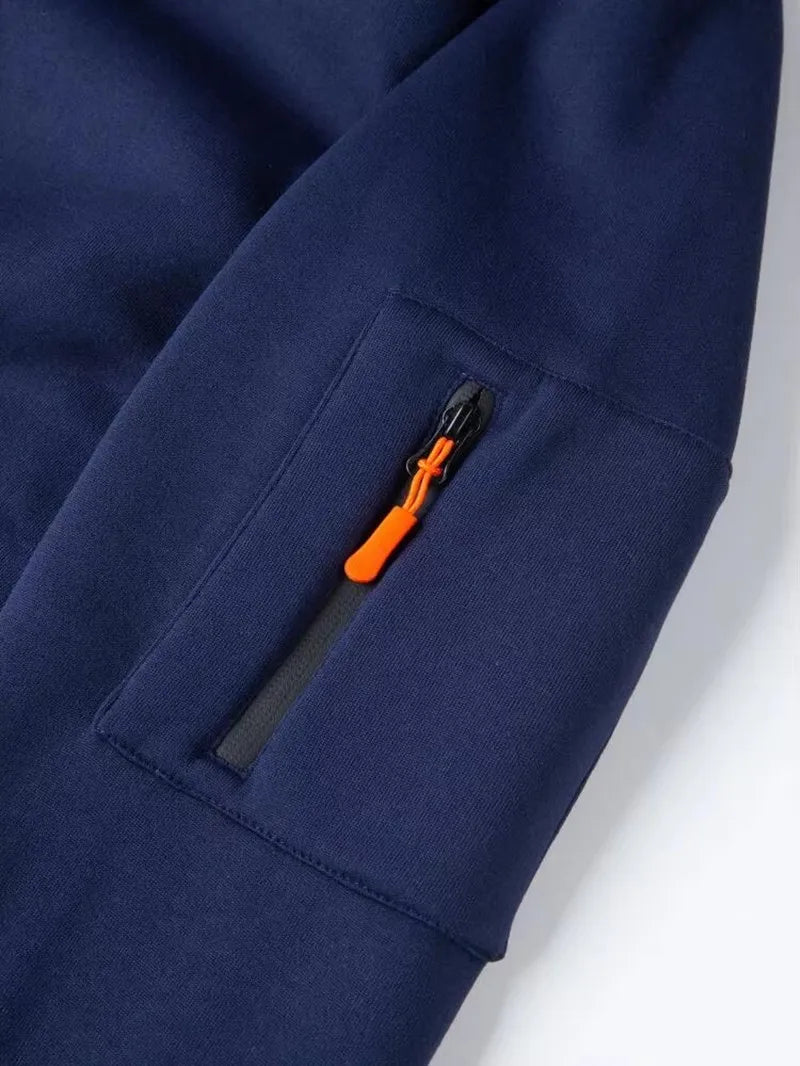 Men's Multi-Pocket Casual Hoodie
