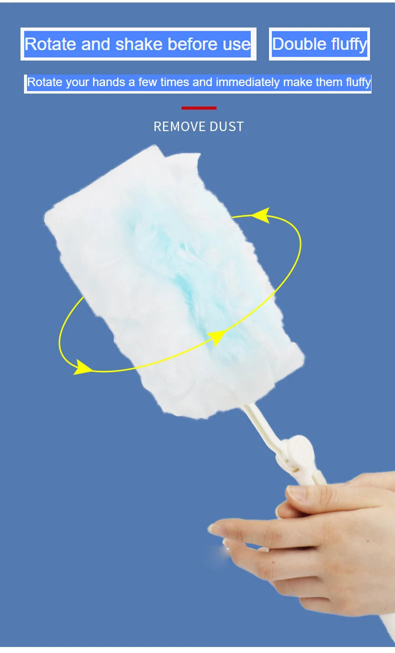 10-Count Disposable Duster Refills Compatible with Swiffer Dusters