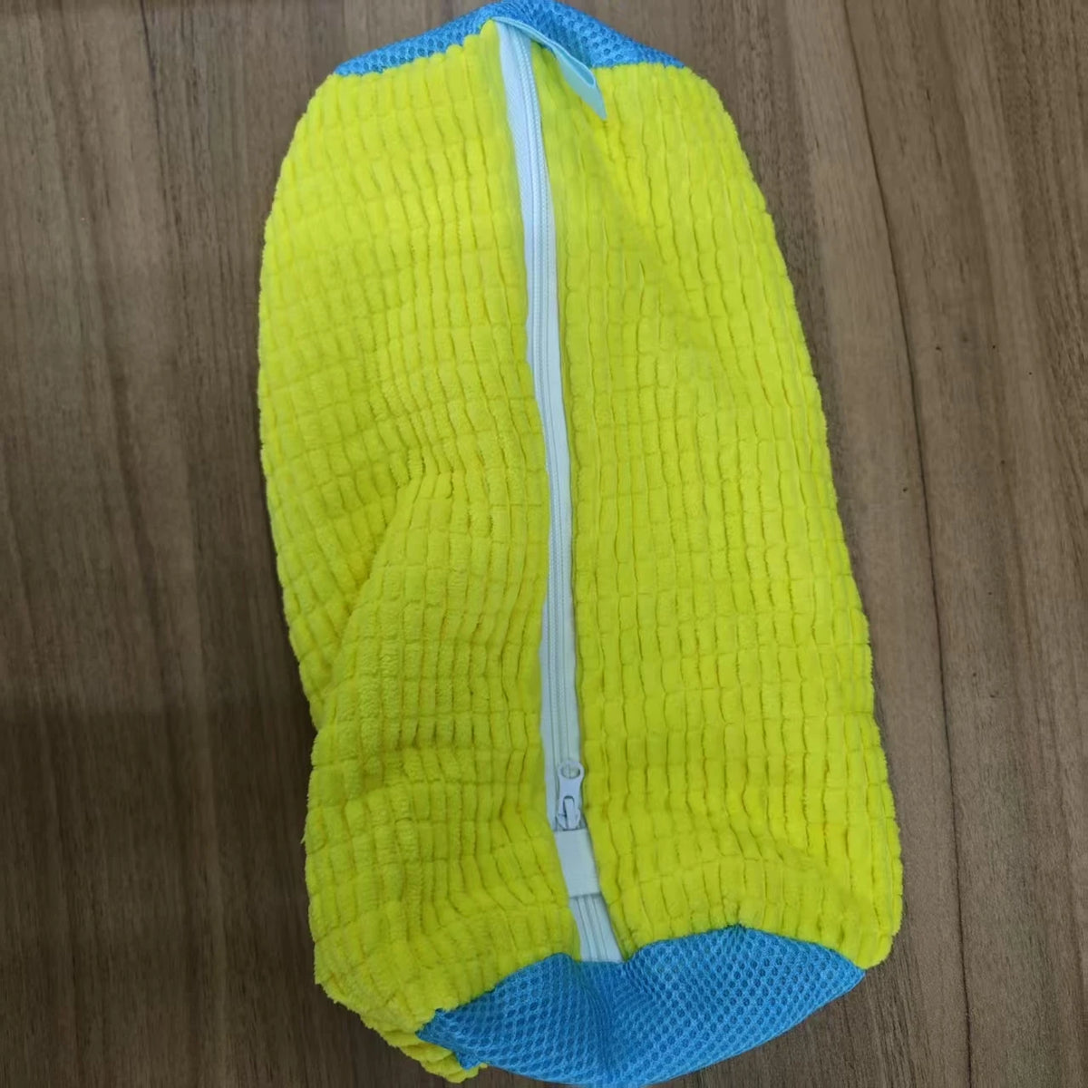 Durable Shoe Washing Machine Bag for All Shoe Types-Yellow with Blue Zipper,Ideal for Sneakers and Casual Shoes,Laundry Wash 