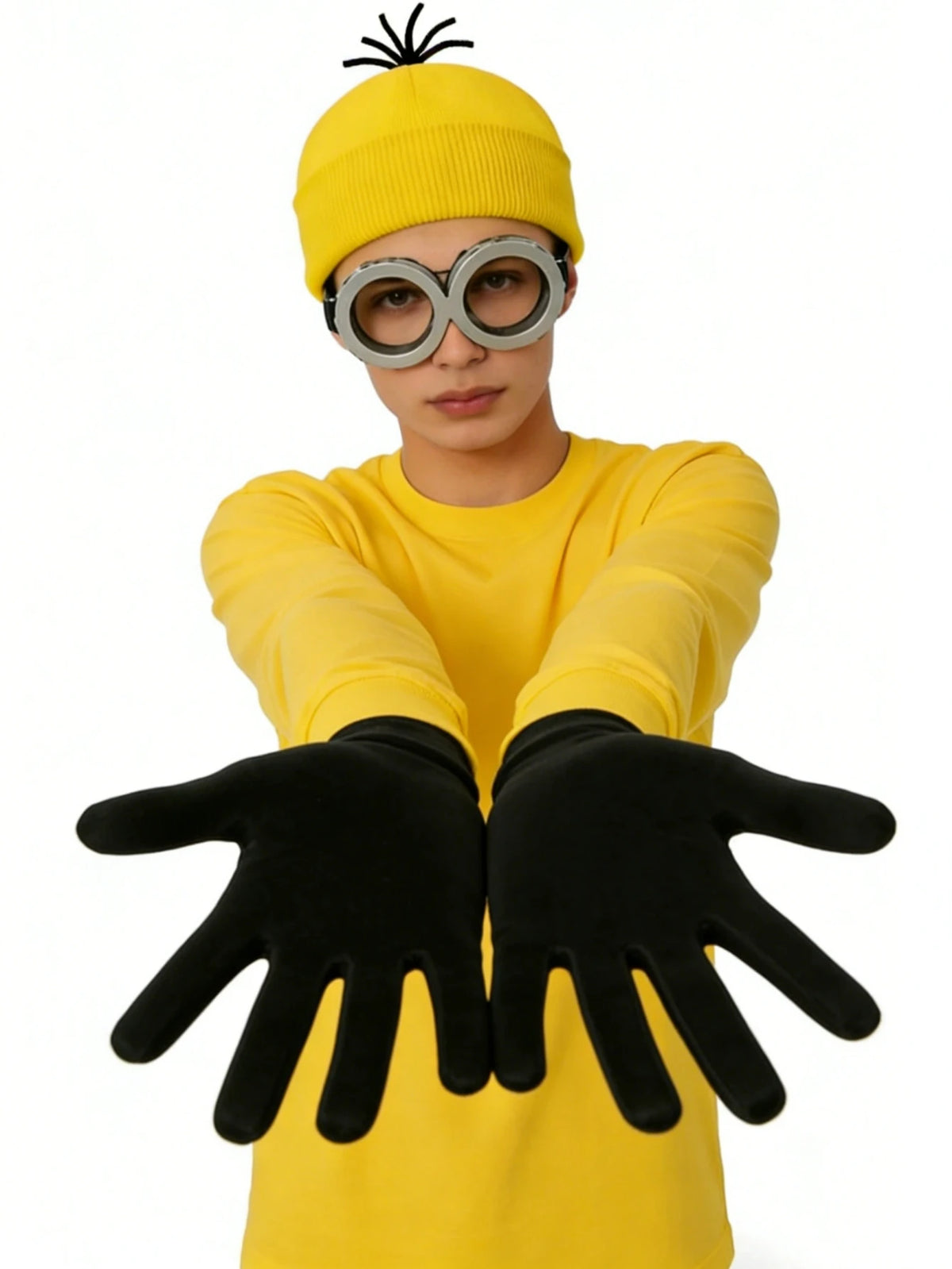 4pc Halloween Costume Accessory Set – Hat, Gloves & Glasses Strap for Cosplay, Party & Role-Play Outfits