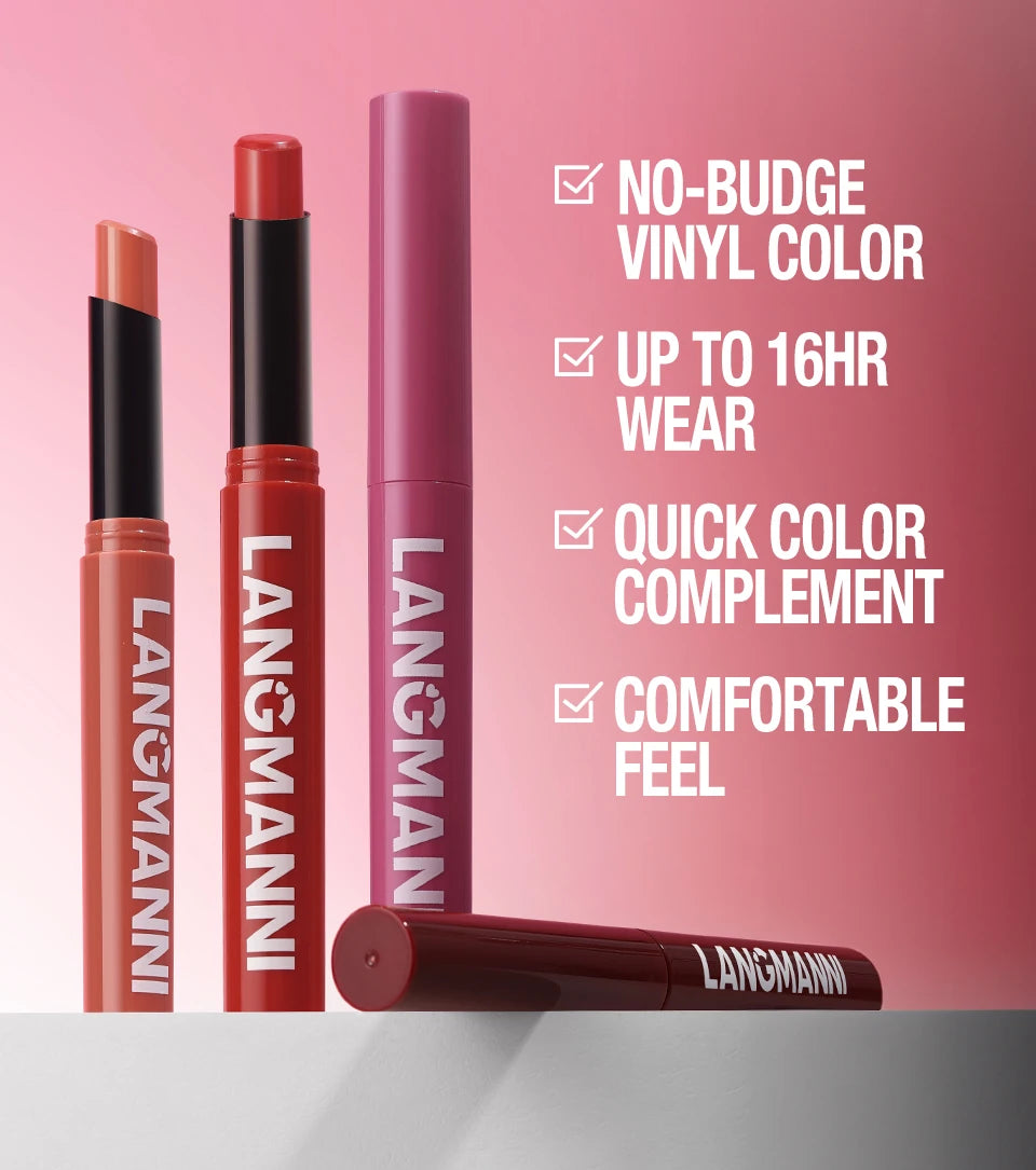 2-in-1 Waterproof Lipliner & Lipstick Pen – Long-Lasting Velvet Lip Color