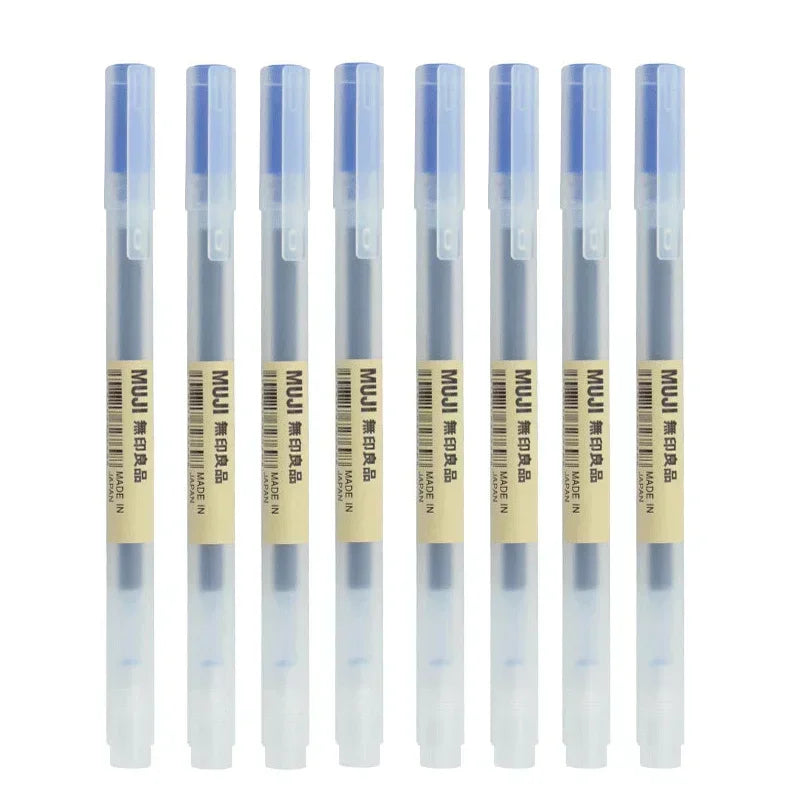Japanese-Style Kawaii Gel Pens – 6 or 8-Pack in Black, Blue & Red, 0.38mm or 0.5mm for School & Office (Mixed Colour Sets Available)