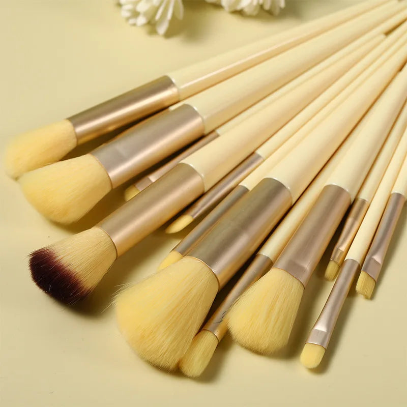 13-Piece Makeup Brush Set – Eye Shadow, Foundation & Blending Brushes
