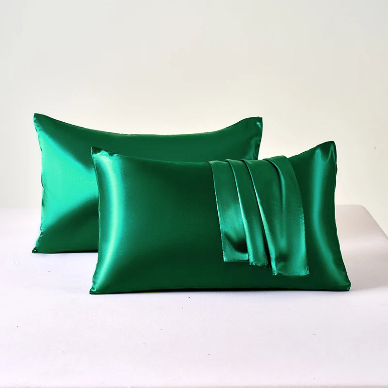 Cooling Satin Pillowcase Set - Smooth & Breathable (2-Pack)
