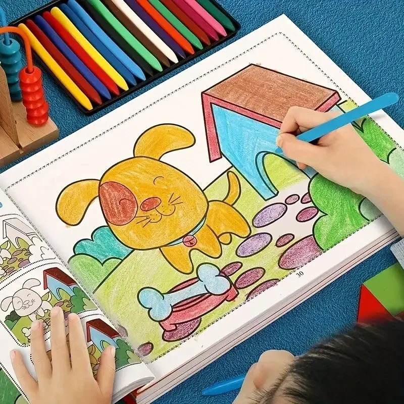 46-Page Kids Drawing & Painting Coloring Book – Educational Art Activity Book for Creative Learning (Gift for Boys & Girls)