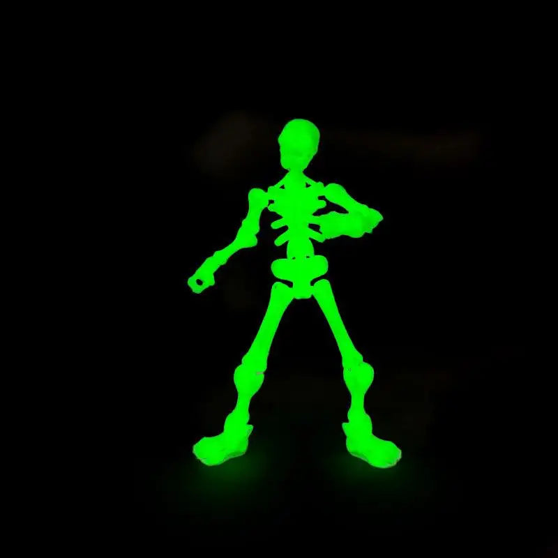 DIY Snap-Together Mini Poseable Skeleton Figurines – Halloween Craft & Haunted House Decor (3 Styles, Ages 14+)