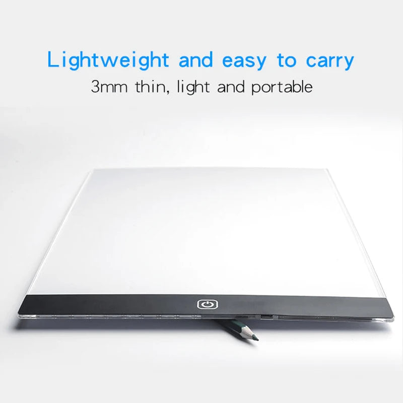 LED Light Tracing Pad for Kids – 3-Level Dimmable Drawing Copy Board