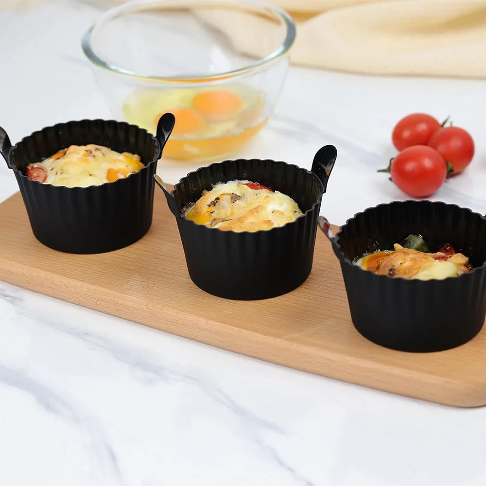 Silicone Egg Cups Set – Non-Stick Boiled Egg Holders