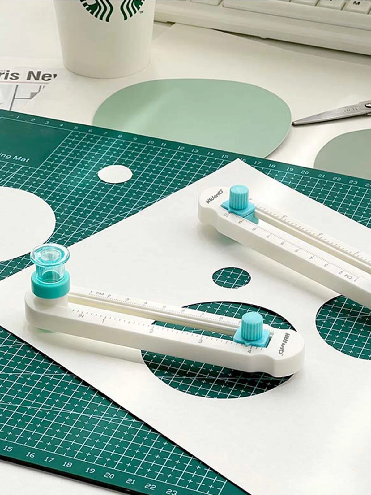 360° Rotary Compass Circle Cutter Knife – Precision Circle-Cutting Tool for Bookbinding, Scrapbooking & DIY Craft
