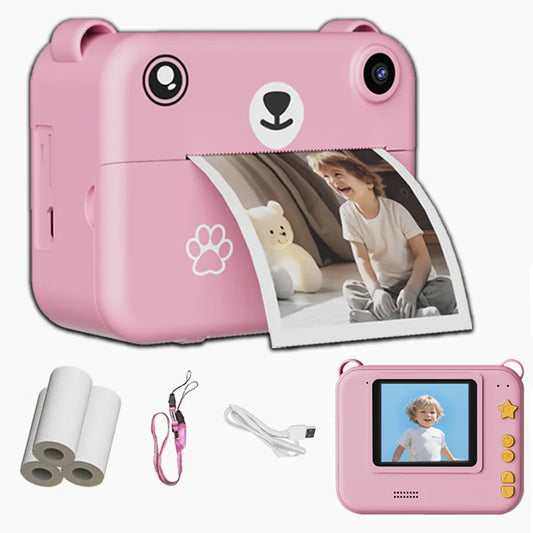 Kids Digital Camera Photography Instant Print Photo 1080P HD With Video Recorder Mini Thermal Printer Educational Birthday Gi