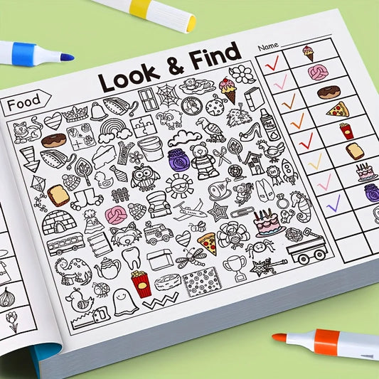 Hidden Objects Coloring Book for Kids – 100+ Find & Color Activity Pages