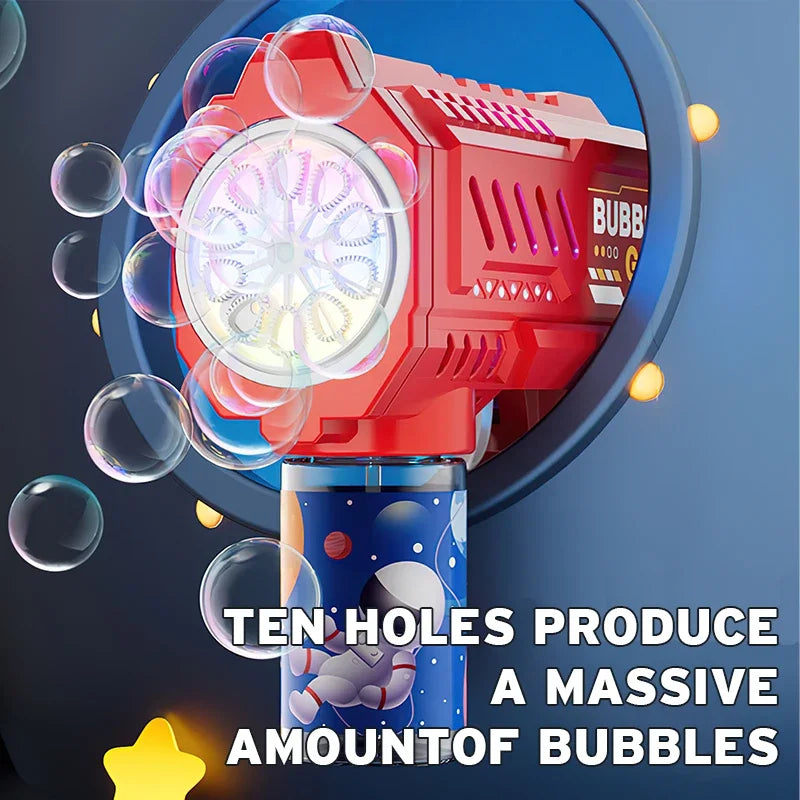 Automatic Rocket Bubble Gun for Kids