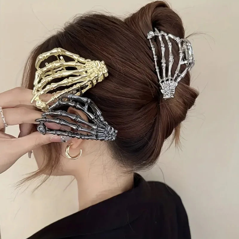 Gothic Spider Hair Claw Clips – Strong Hold Metal Shark Clamps for Halloween, Punk & Everyday Styling (24 Styles)