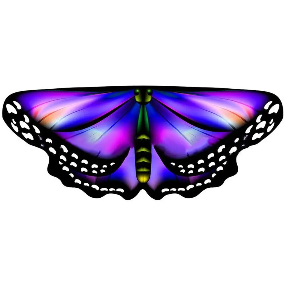 Kids Butterfly & Angel Wings Shawl Cape – Fairy Elf Costume for Halloween, Cosplay, Dance & Stage Performance (Multiple Colors)