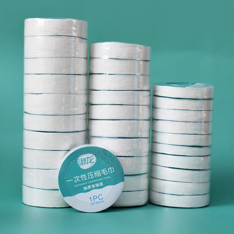 Compressed Disposable Travel Towels - Quick-Dry (10-Pack)
