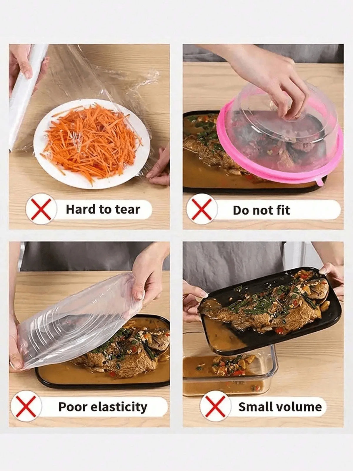 100Pcs Food Covers For Refrigerator Fresh-keeping Disposable Kitchen Plate Dustproof Cover Reusable Elastic Food Bowl Lid New