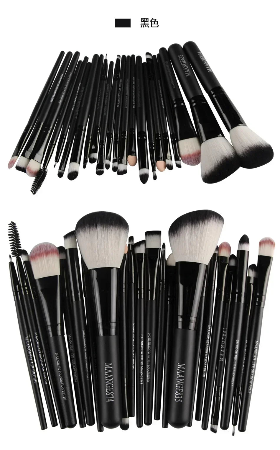 Professional Makeup Brush Set – 3, 13 & 22-Piece Eyeshadow & Face Kits