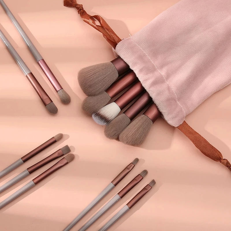 13-Piece Makeup Brush Set – Eye Shadow, Foundation & Blending Brushes