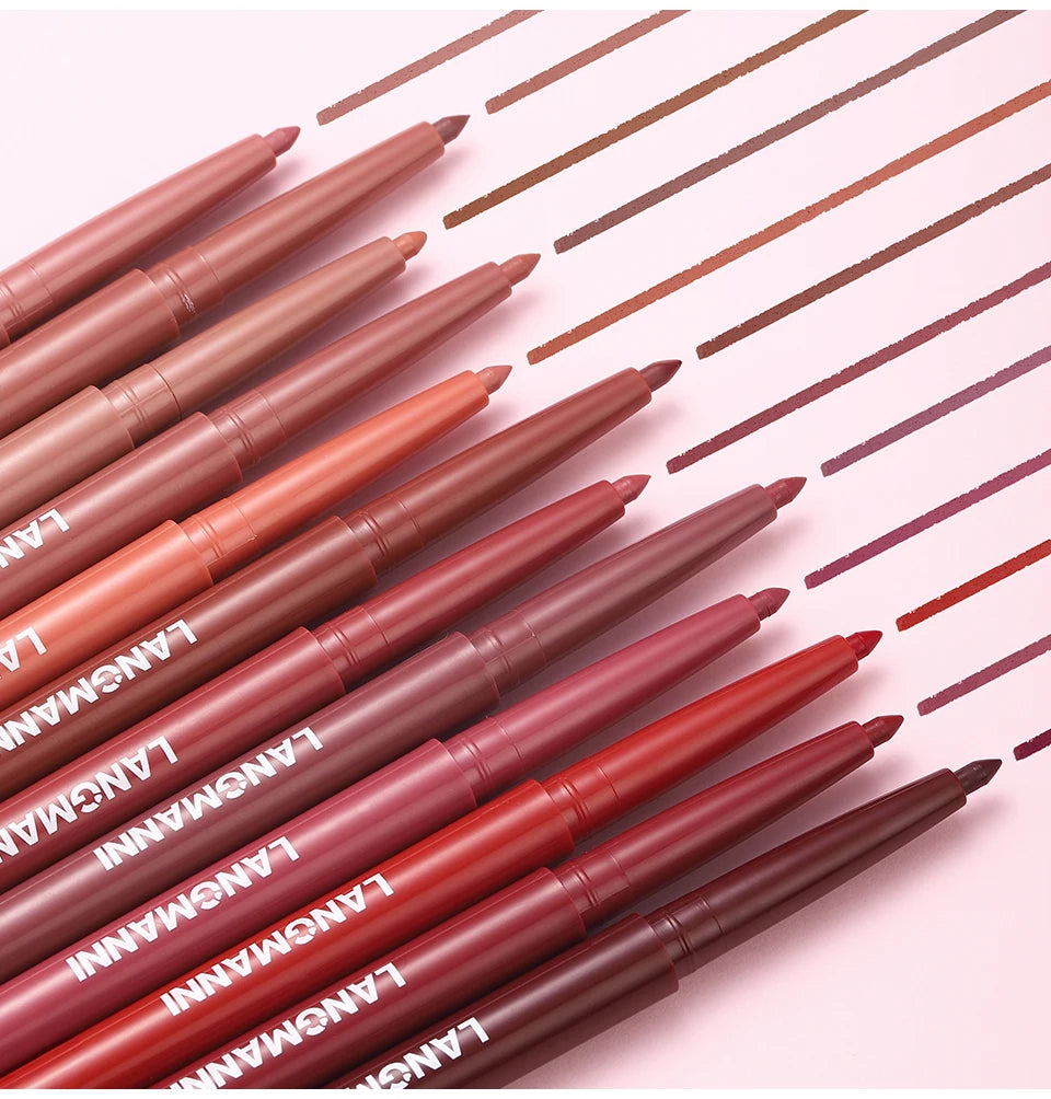 2-in-1 Waterproof Lipliner & Lipstick Pen – Long-Lasting Velvet Lip Color