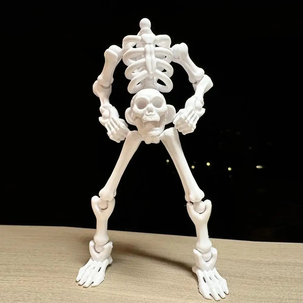 DIY Snap-Together Mini Poseable Skeleton Figurines – Halloween Craft & Haunted House Decor (3 Styles, Ages 14+)
