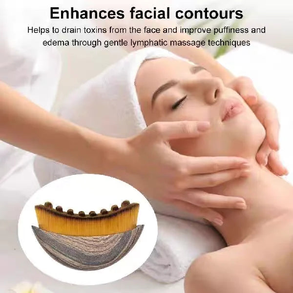 Lymphatic Contour Face Brush – Facial Drainage Massager & Skin Sculpting Tool