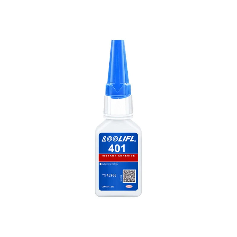 LOOLIFL 401 Super Cyanoacrylate Glue – Waterproof Medium CA Glue for Wood, Metal, Plastic, Ceramic & More (10ml or 20ml, Single or Multi-Packs)
