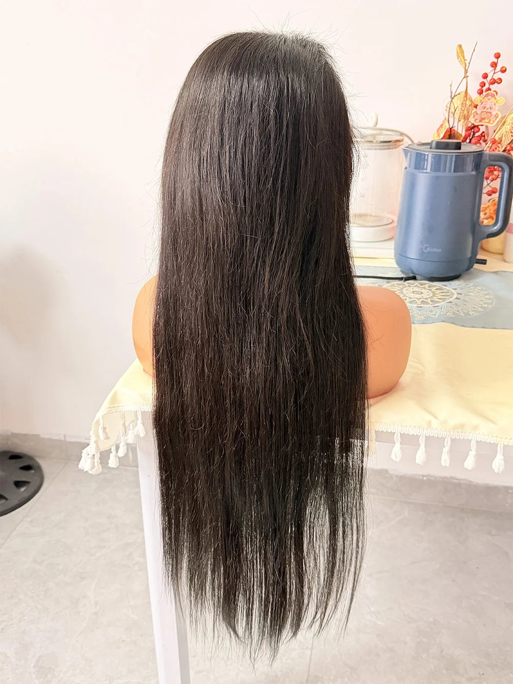 Bone Straight Lace Front Human Hair Wig