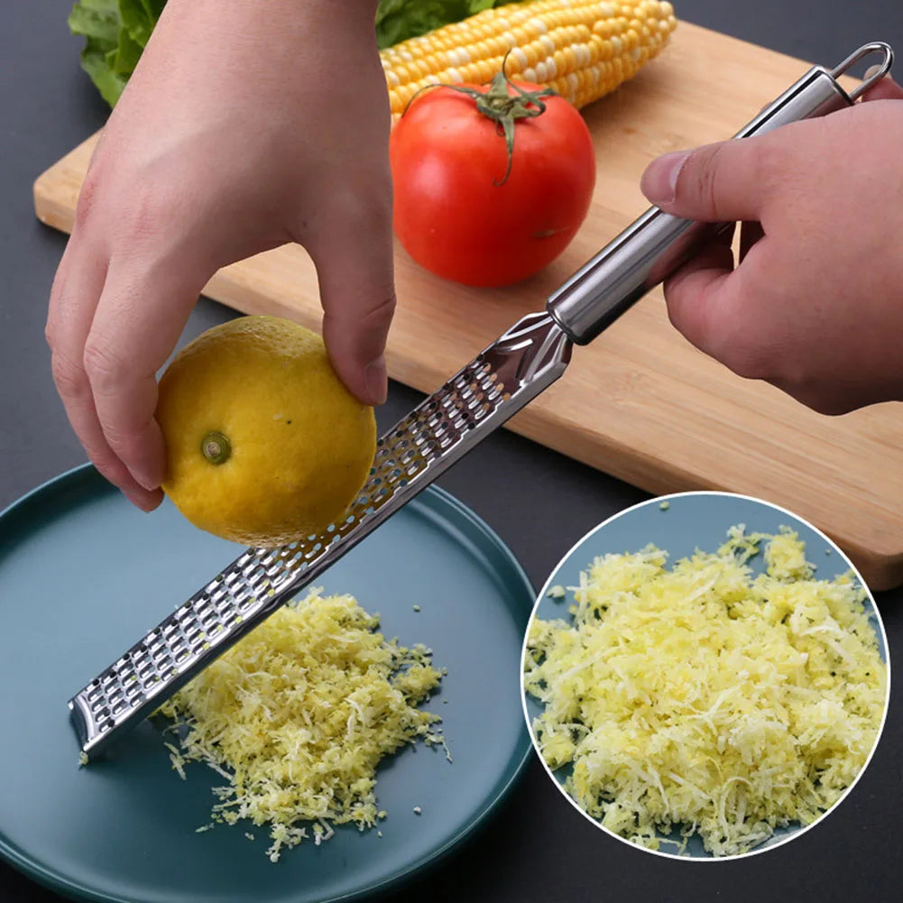 20cm Stainless Steel Grater for Lemon, Ginger, Garlic, Cheese & Chocolate