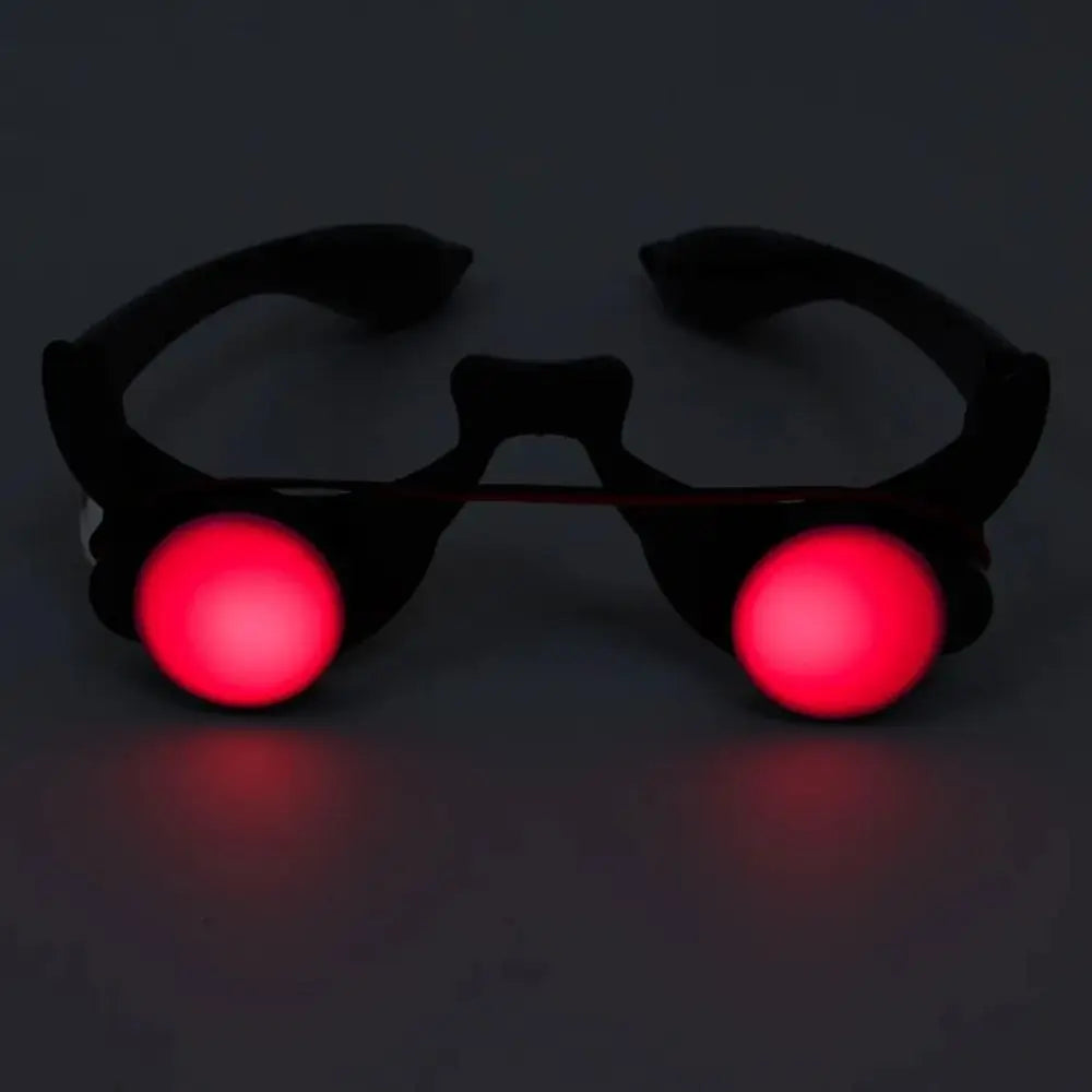 Halloween Light-Up Horror Red Eye Glasses – LED Glow Scary Cosplay Prop for Parties & Haunted Events