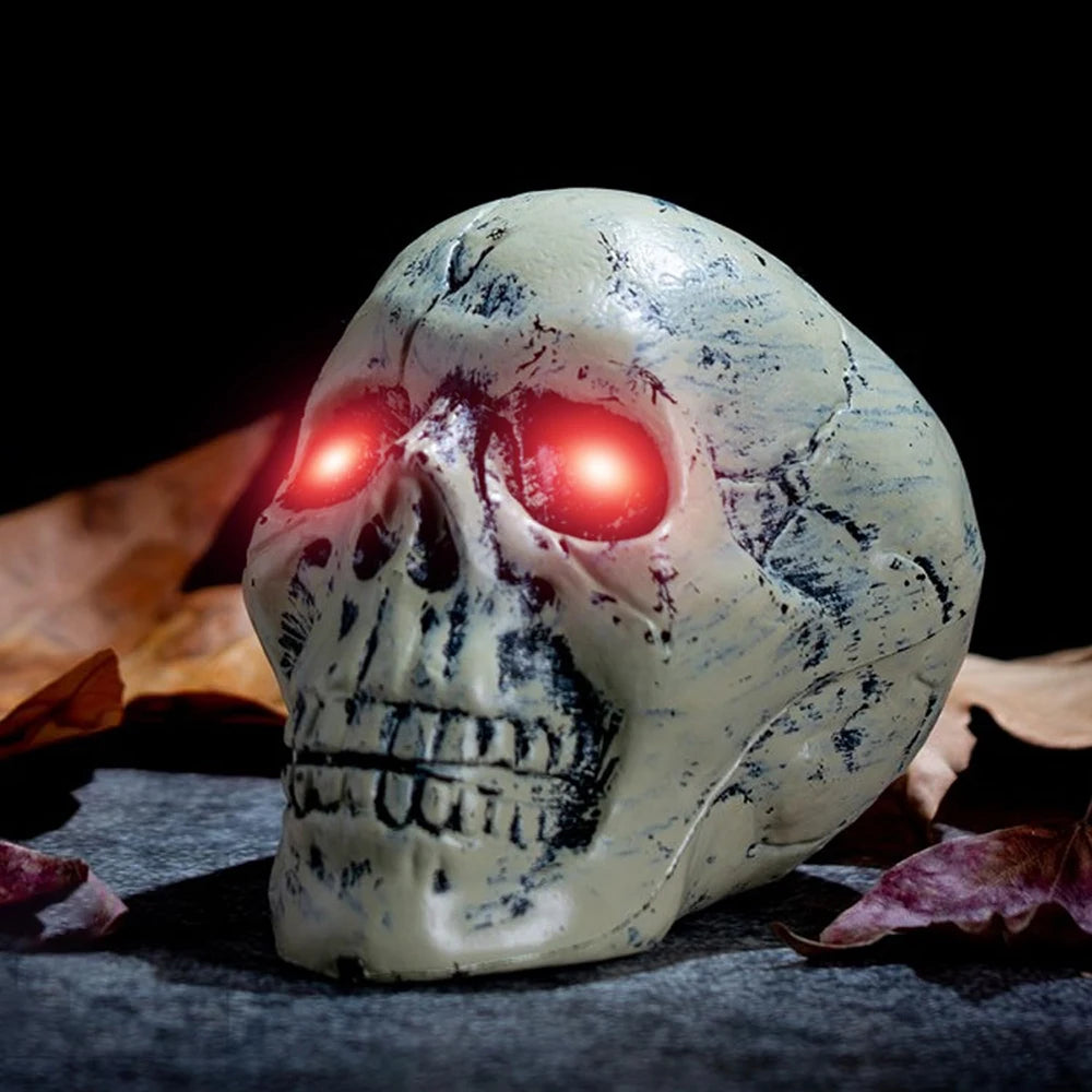 Halloween LED Glowing Eyes with Auto Timer – 2pc Light-Up DIY Eyes for Masks, Pumpkins, Skulls & Outdoor Props