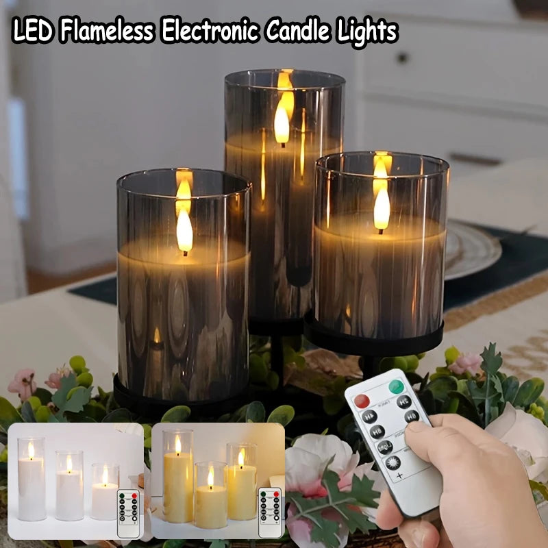 Flameless LED Candle Set with Remote & Timer