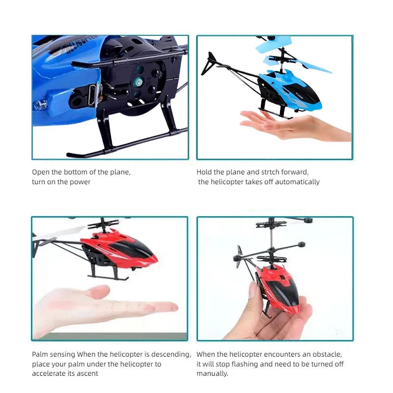 Rechargeable Mini RC Drone Helicopter – Remote Control Kids Toy