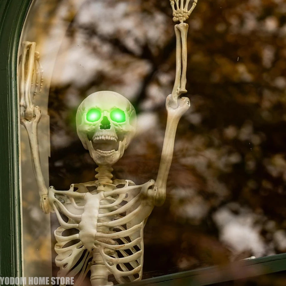 Halloween LED Glowing Eyes with Auto Timer – 2pc Light-Up DIY Eyes for Masks, Pumpkins, Skulls & Outdoor Props