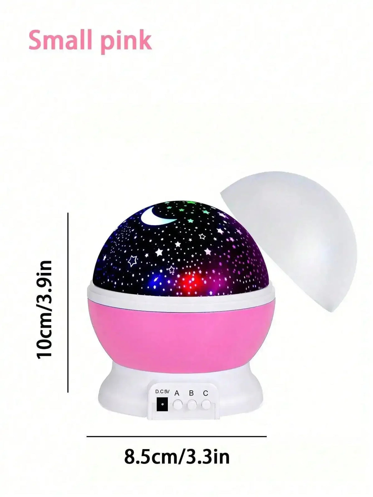 360° Rotating LED Star & Moon Projector Night Light