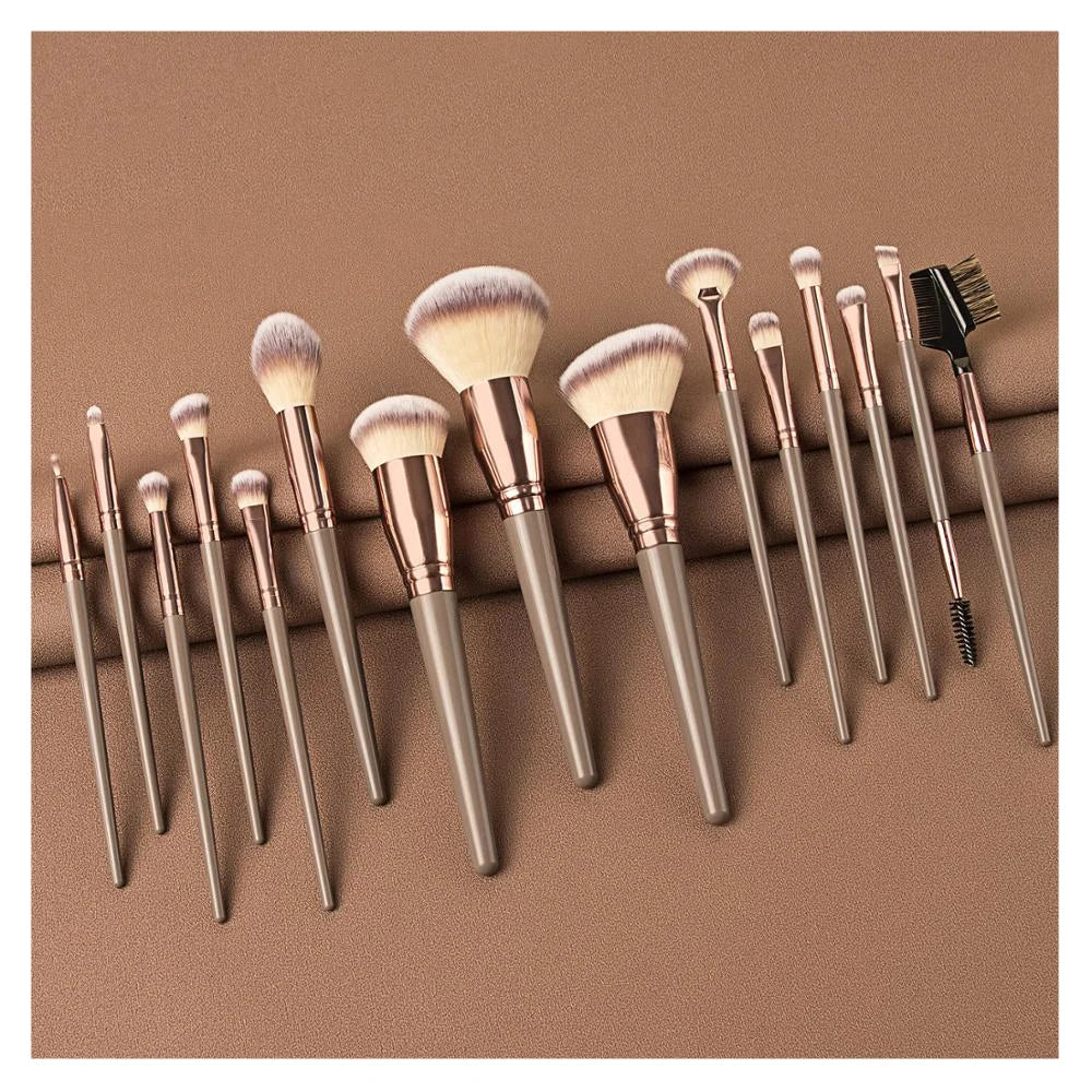 Complete Face & Eye Makeup Brush Set – Professional Full Coverage Kit