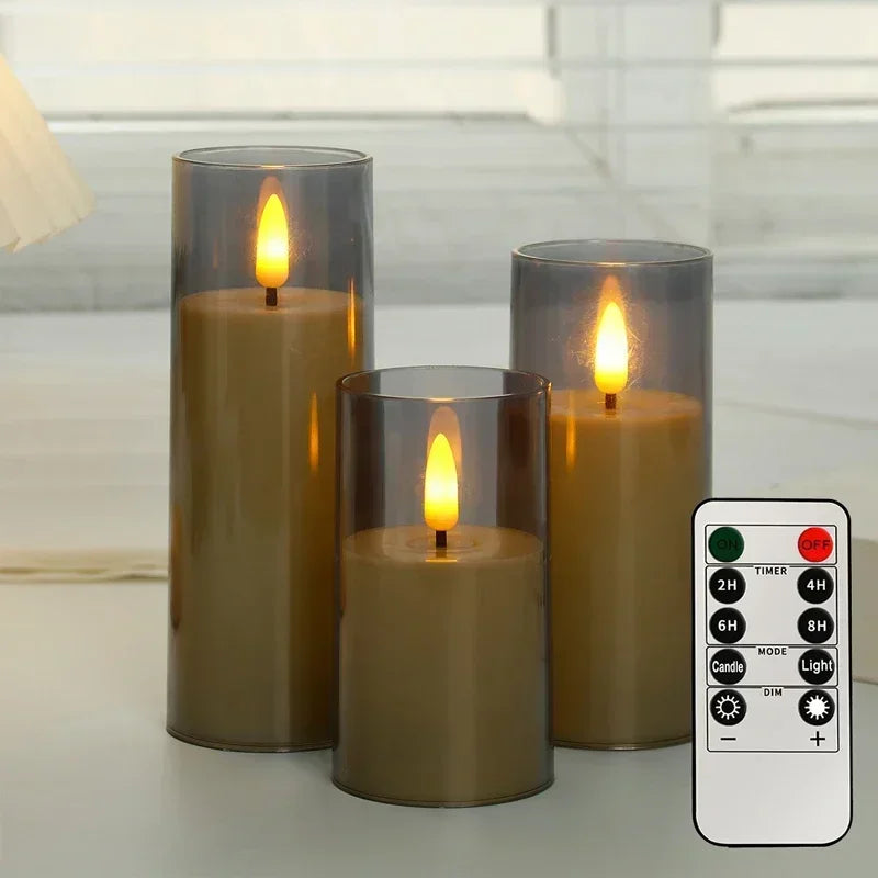Flameless LED Candle Set with Remote & Timer