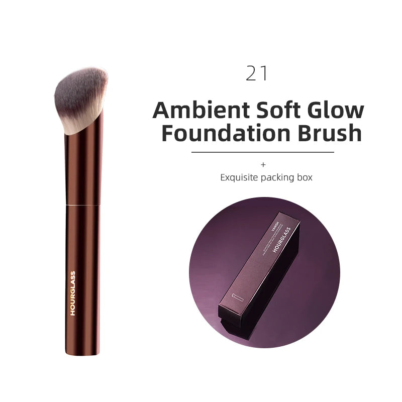 Hourglass Makeup Brush Set – Powder, Foundation, Concealer, Blush, Bronzer & Eyeshadow